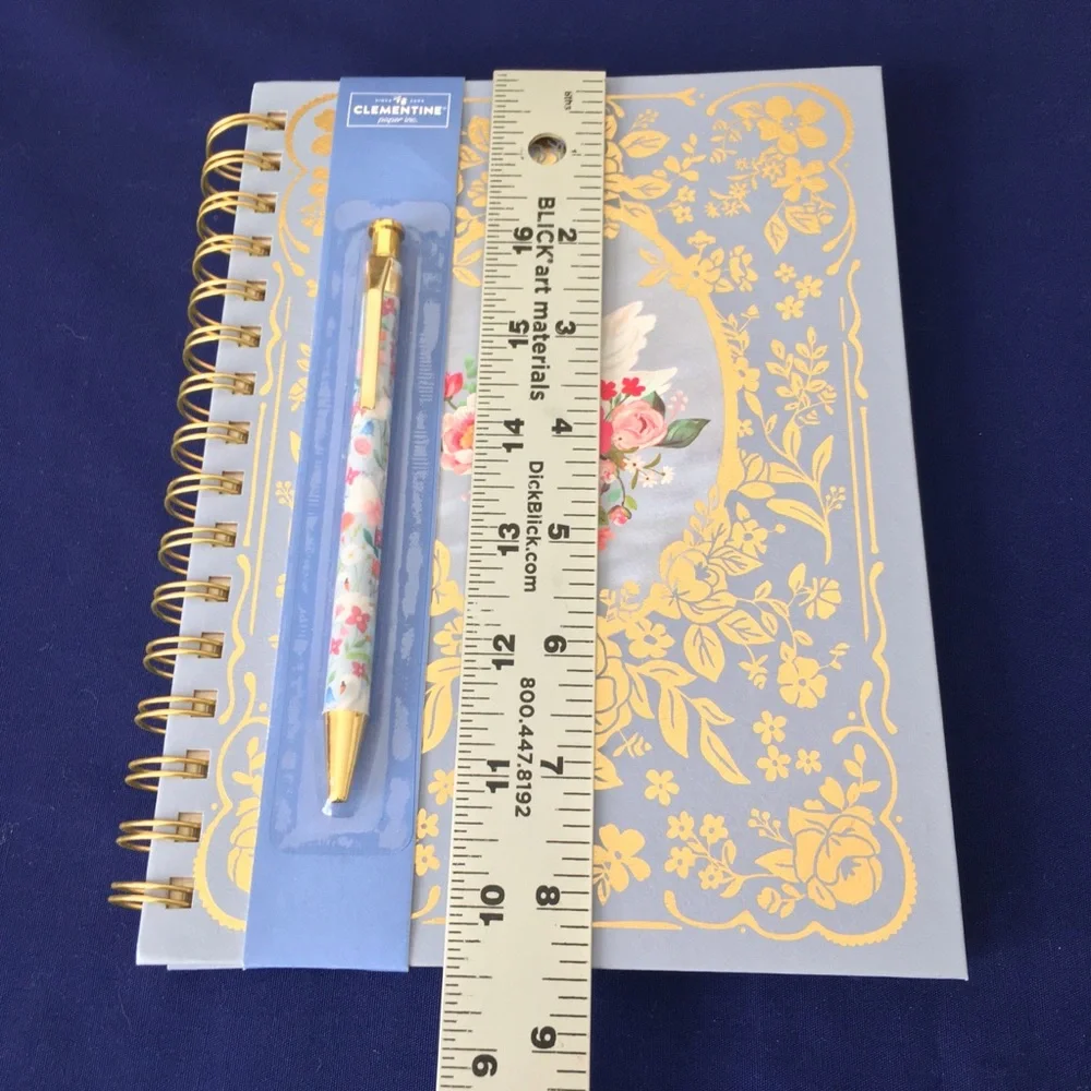 Clementine Spiral Notebook ~ Elegant Swan
